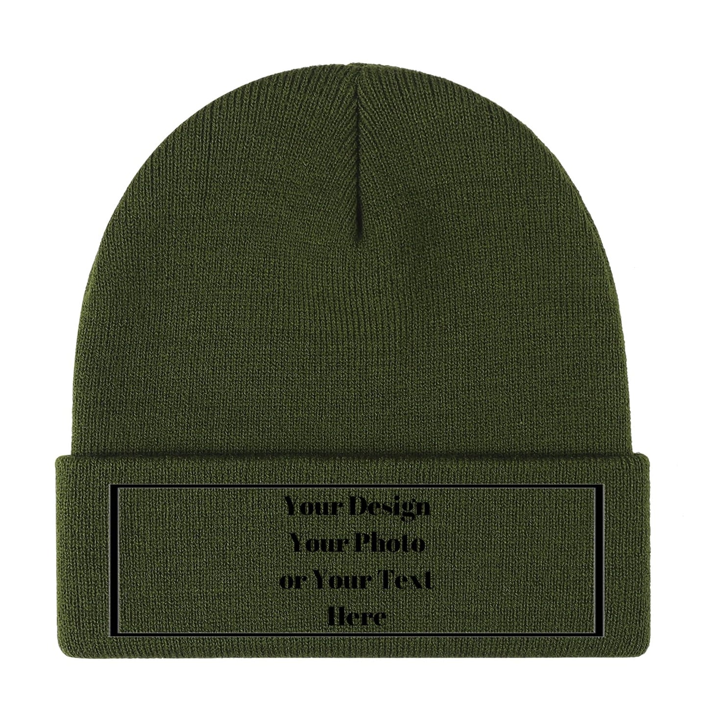 Personalized Unisex Beanies for Men Women Custom Beanie Winter Knitted Caps Hat