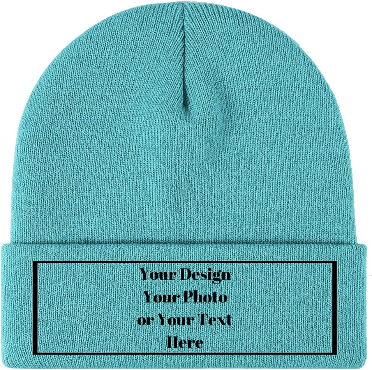 Personalized Unisex Beanies for Men Women Custom Beanie Winter Knitted Caps Hat