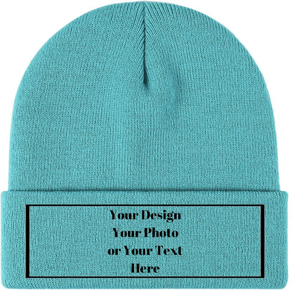 Personalized Unisex Beanies for Men Women Custom Beanie Winter Knitted Caps Hat