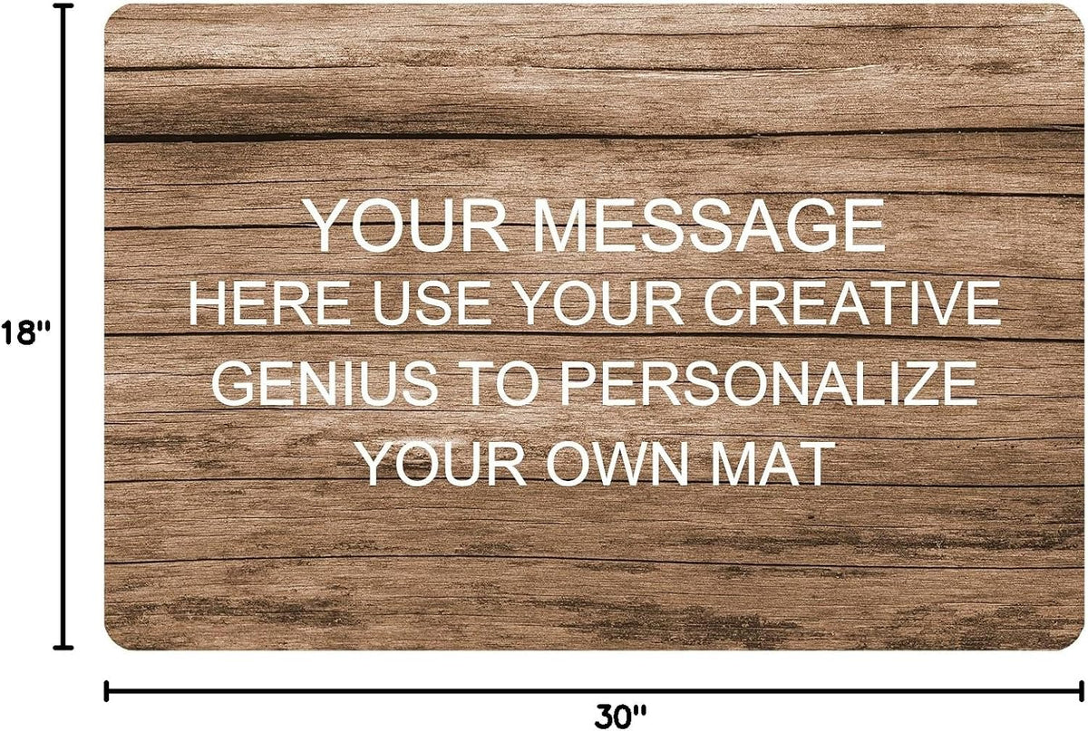 Personalized Image Doormat Custom Text Front Door Mat Welcome Indoor Outdoor Entrance Decor Rug