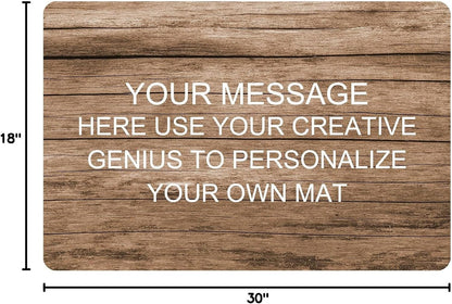 Personalized Image Doormat Custom Text Front Door Mat Welcome Indoor Outdoor Entrance Decor Rug