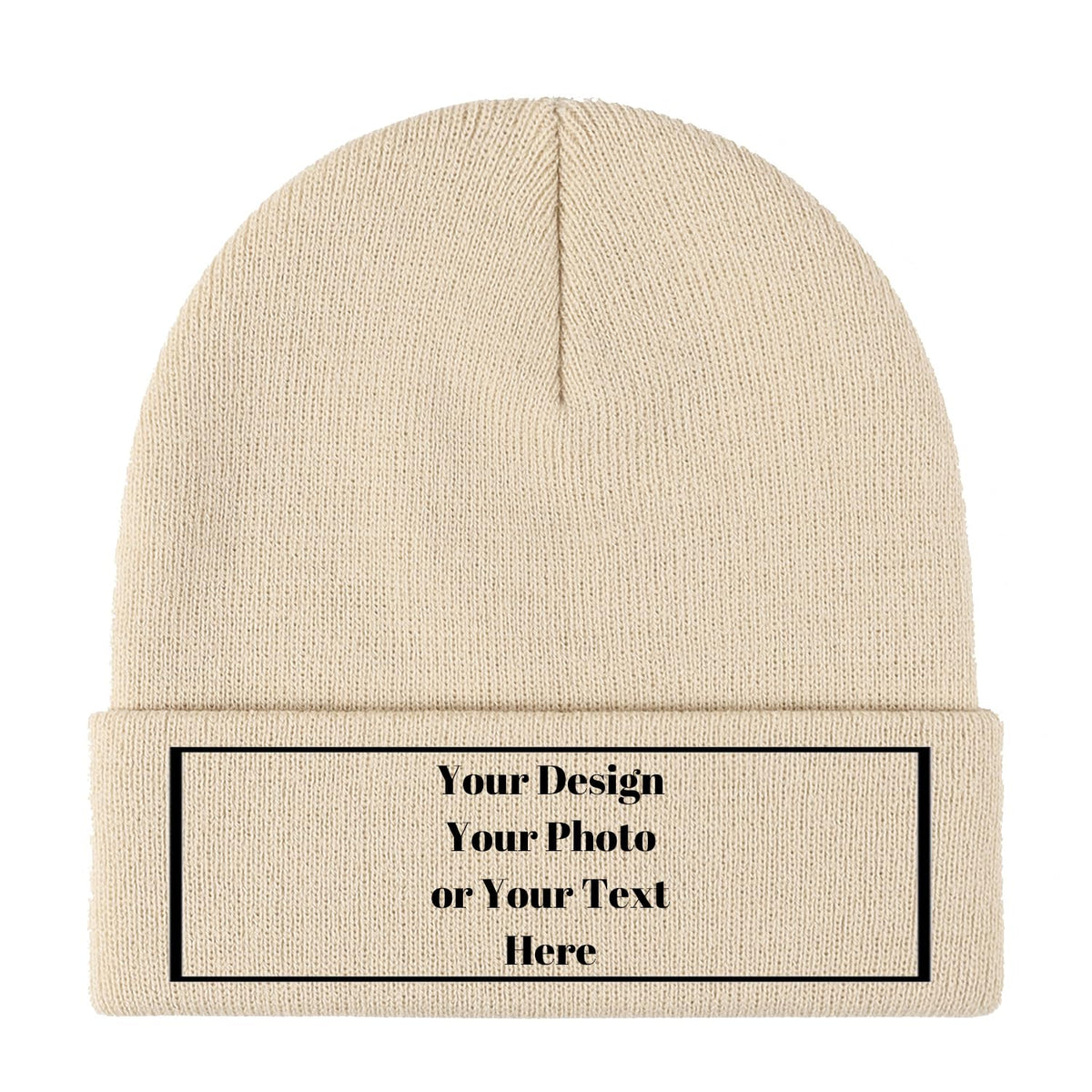Personalized Unisex Beanies for Men Women Custom Beanie Winter Knitted Caps Hat