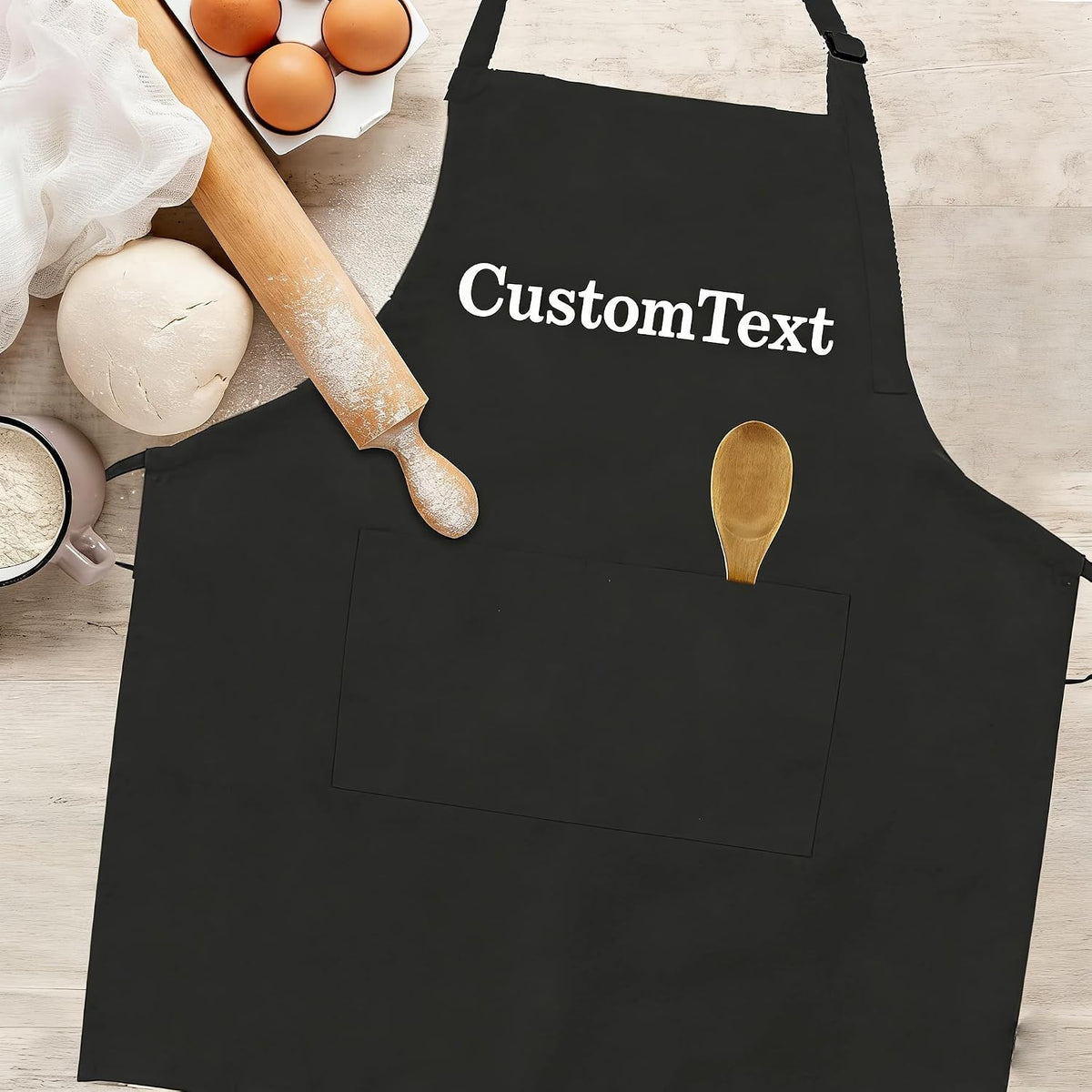 Custom Apron with Logo Personalized for Men Women Adjustable Heavy Duty