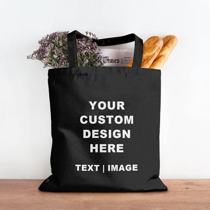 ZMvise Blank Canvas Tote Bag Reusable Grocery Handbag for DIY