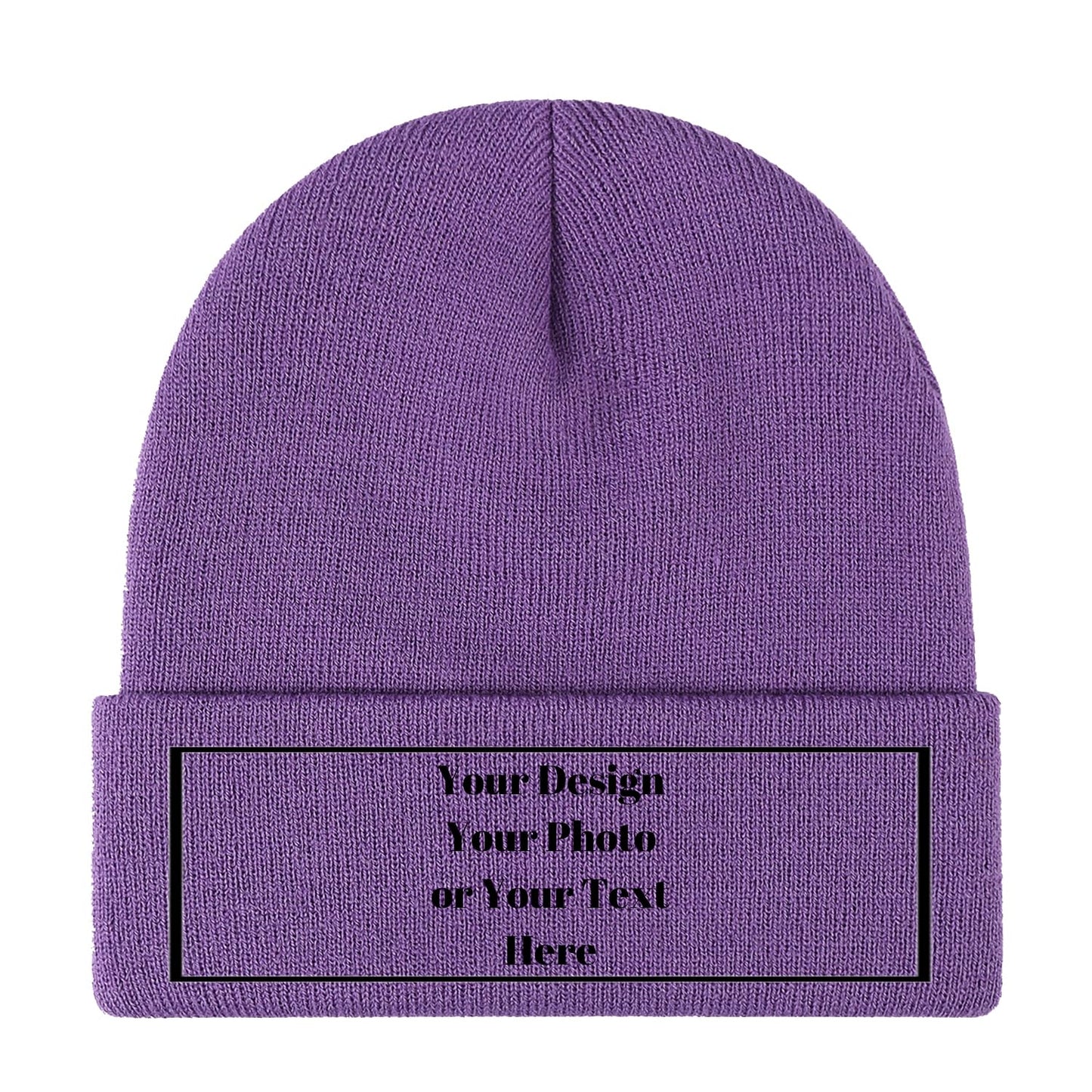 Personalized Unisex Beanies for Men Women Custom Beanie Winter Knitted Caps Hat