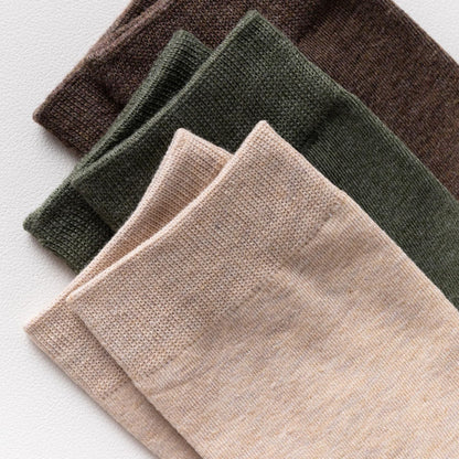 Unisex Socks, 4‑Pack Casual Socks, Assorted Random Solid Colors