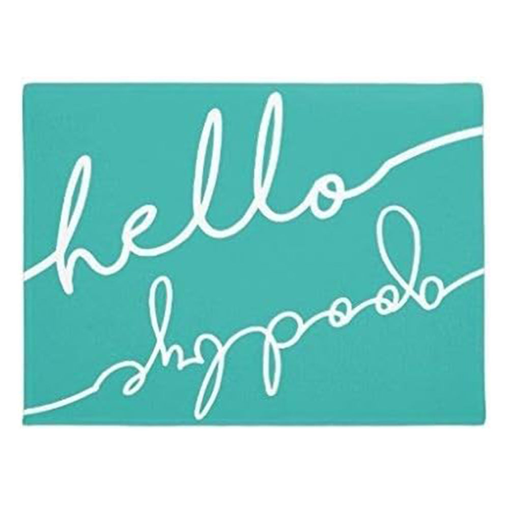 Flannel Bathroom Door Mats Rug Hello Goodbye Doormat Welcome Home Decorative Floor Mat 15.7X 23.6inch
