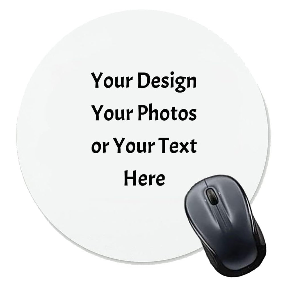 Custom Mouse Pad, Personalized Photo Text Logo, Non-Slip Mouse Mat for Gaming & Office