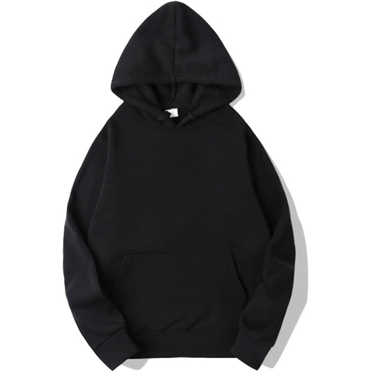 Unisex Hoodies Thin Fleece Pullover Sweatshirt