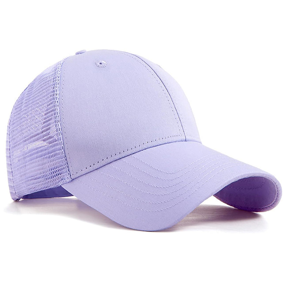 Unisex Adjustable Cotton Mesh Baseball Cap Breathable Summer Hat