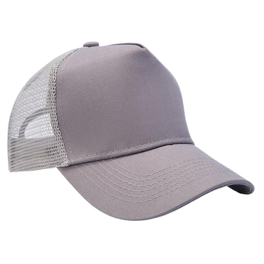 Unisex Adjustable Cotton Mesh Baseball Cap 5 Panel Plain Summer Hat