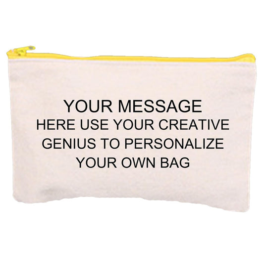 Custom Canvas Pencil Case Personalized Cosmetic Makeup Bag DIY Craft Zipper Bags Multifunctional Pouch Gift